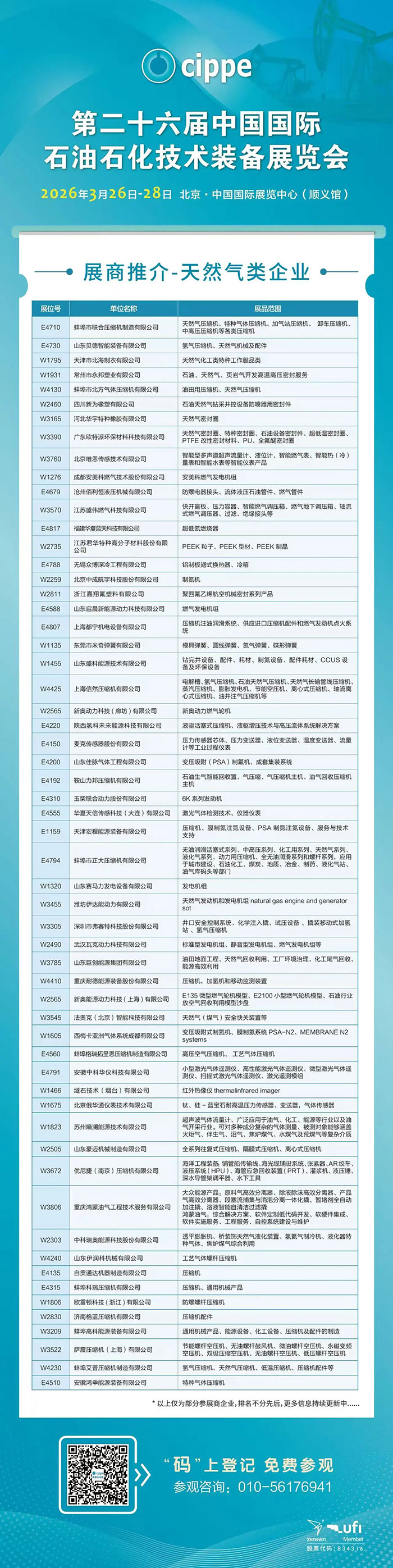 聚焦天然气装备革新 | cippe2026天然气类企业邀您共探能源新未来（附名单）(图1)